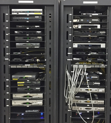 These two racks will give you a glimpse in to the support these Twin Cities data centers must provide for legacy set-top boxes and DVRs.
